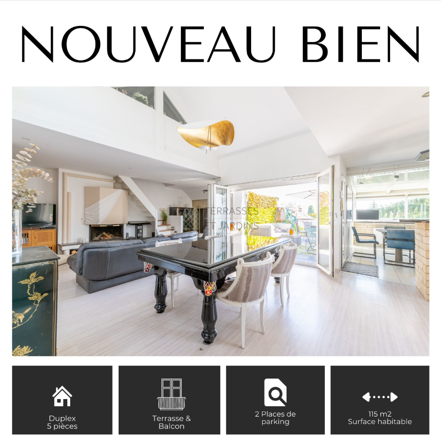 NOUVEAU BIEN - Noisy-Le-Sec - TERRASSES ET JARDINS