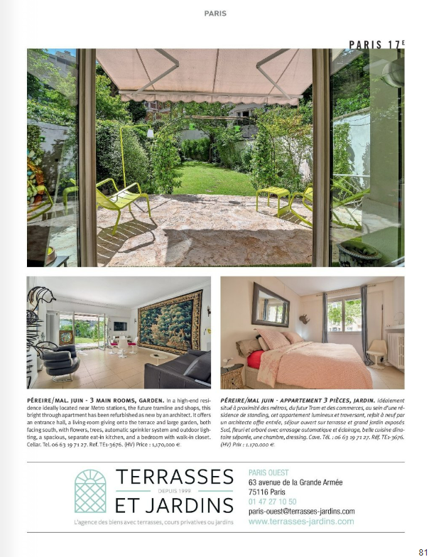 Août 2022 - Magazine Résidences Immobilier N°292 - TERRASSES ET JARDINS
